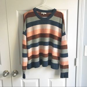Madewell Elmwood Stripe Pullover Sweater